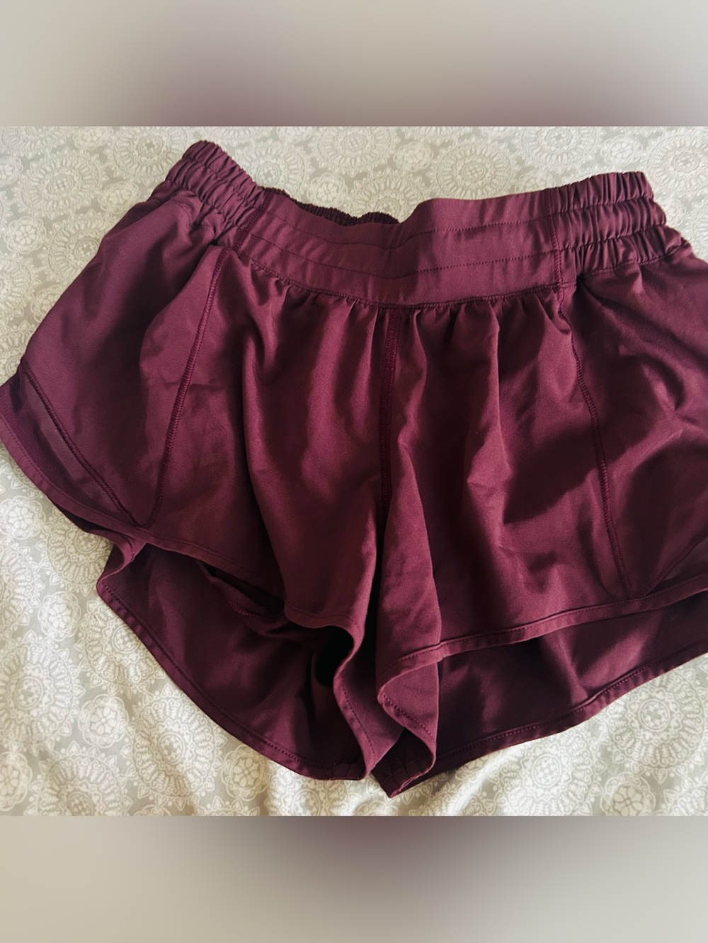 lululemon athletica Women’s Maroon Running Shorts